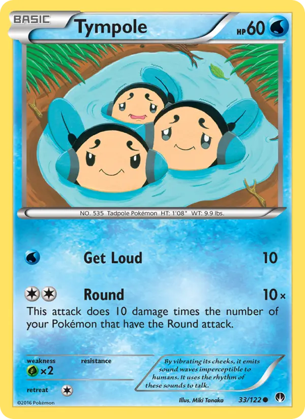 Tympole Common Pokemon card #33 from BREAKpoint