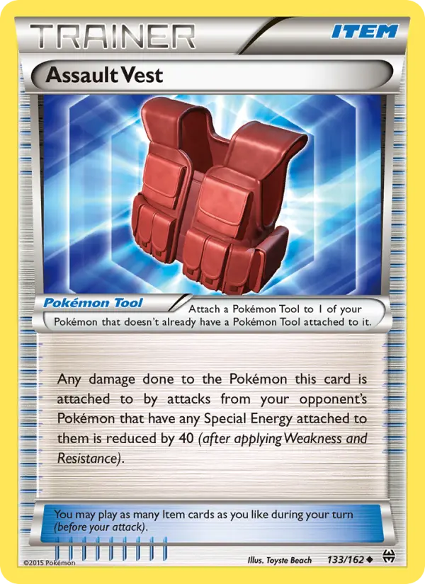 Assault Vest Uncommon Pokemon card #133 from BREAKthrough