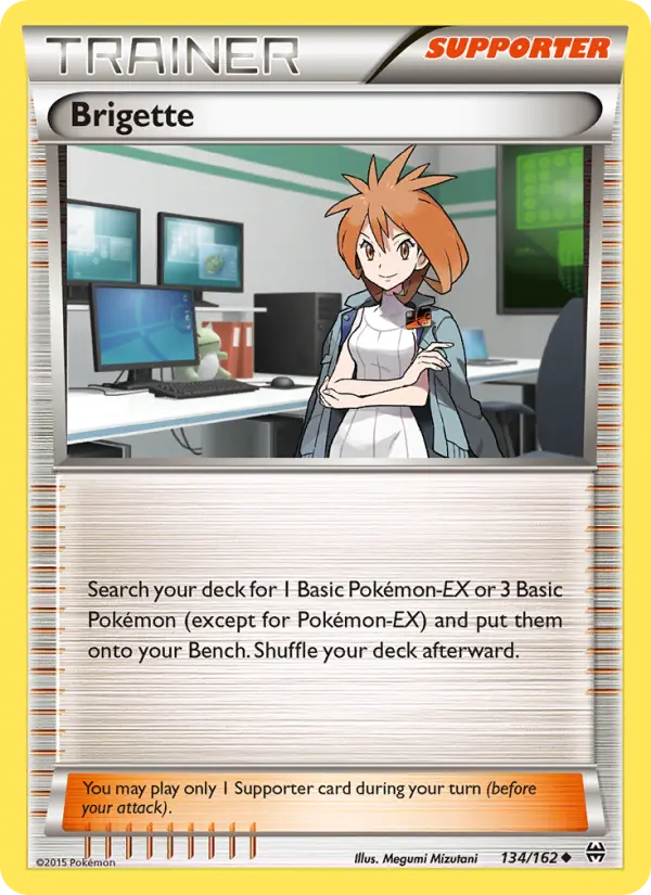 Brigette Uncommon Pokemon card #134 from BREAKthrough