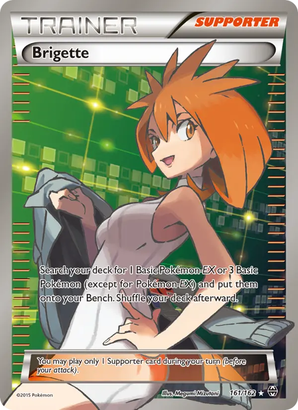 Brigette Ultra Rare Pokemon card #161 from BREAKthrough