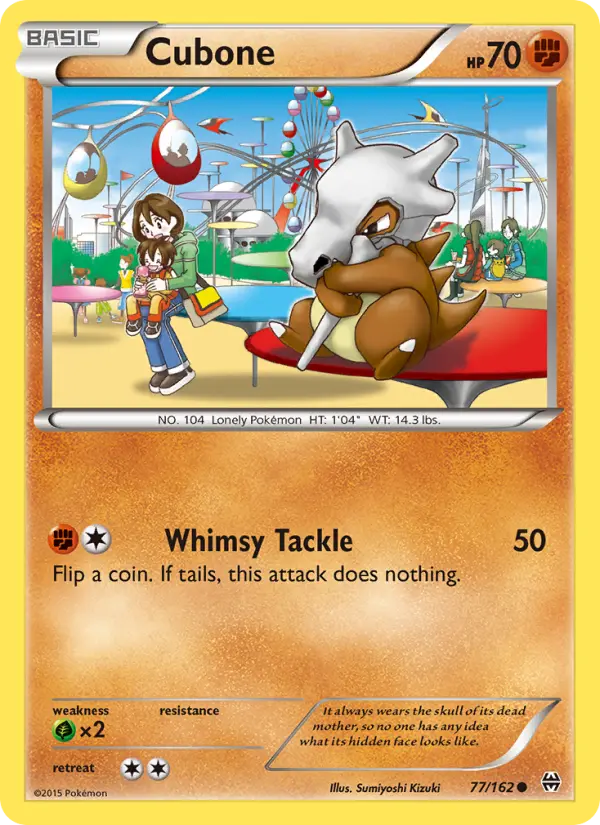 Cubone Common Pokemon card #77 from BREAKthrough