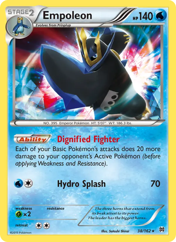 Empoleon Rare Pokemon card #38 from BREAKthrough