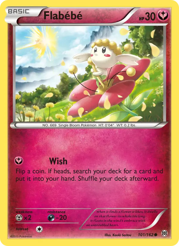 Flabébé Common Pokemon card #101 from BREAKthrough