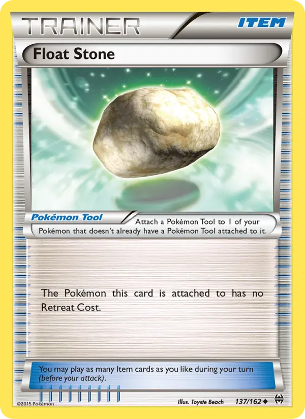 Float Stone Uncommon Pokemon card #137 from BREAKthrough