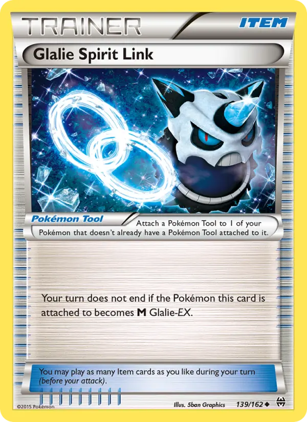 Glalie Spirit Link Uncommon Pokemon card #139 from BREAKthrough