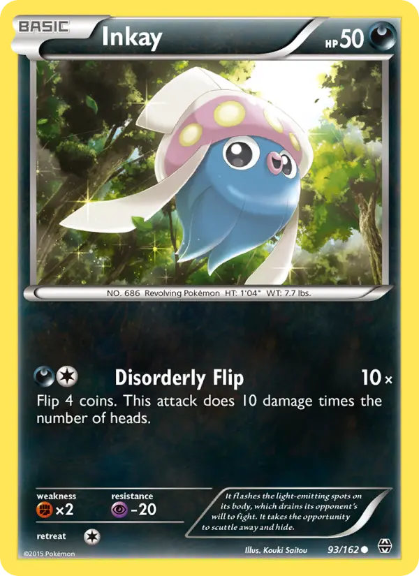 Inkay Common Pokemon card #93 from BREAKthrough