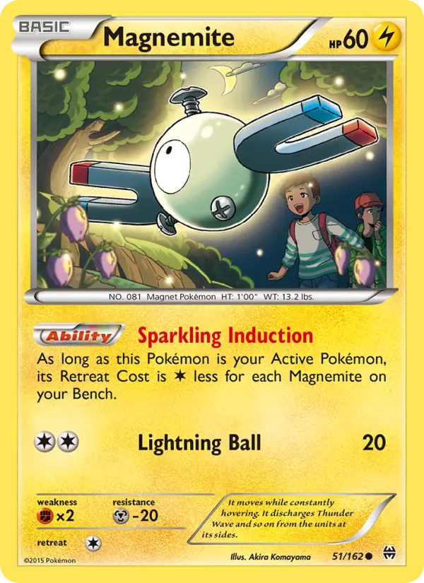 Magnemite Common Pokemon card #51 from BREAKthrough