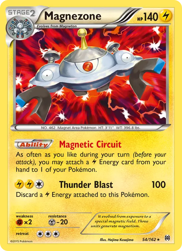 Magnezone Rare Pokemon card #54 from BREAKthrough
