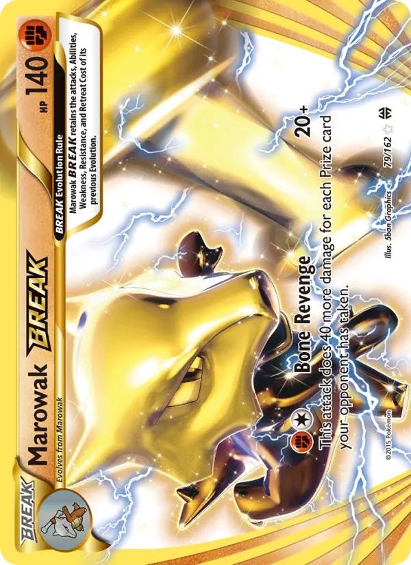 Marowak BREAK Ultra Rare Pokemon card #79 from BREAKthrough