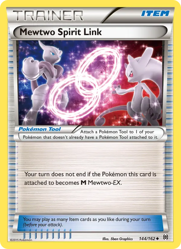 Mewtwo Spirit Link Uncommon Pokemon card #144 from BREAKthrough