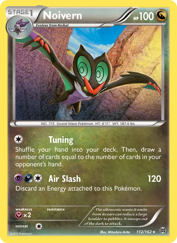Noivern Rare Pokemon card #112 from BREAKthrough