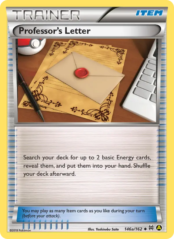 Professor's Letter Uncommon Pokemon card #146 from BREAKthrough