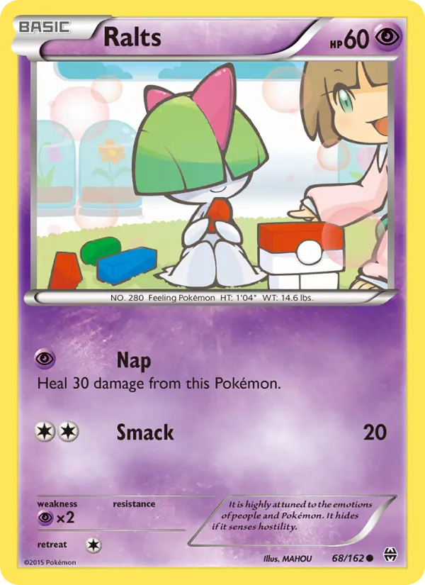 Ralts Common Pokemon card #68 from BREAKthrough