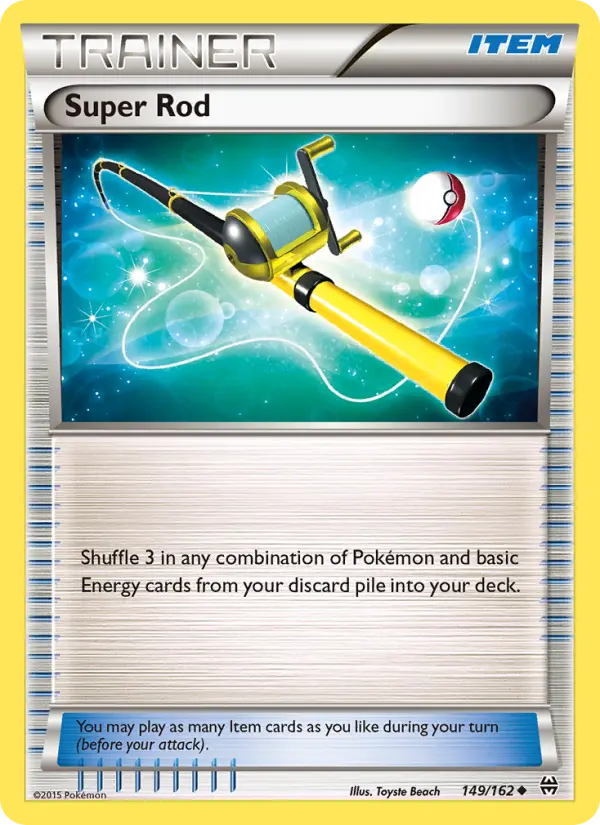 Super Rod Uncommon Pokemon card #149 from BREAKthrough