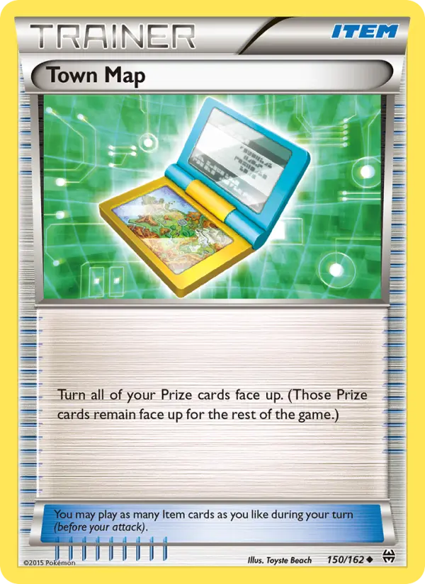 Town Map Uncommon Pokemon card #150 from BREAKthrough