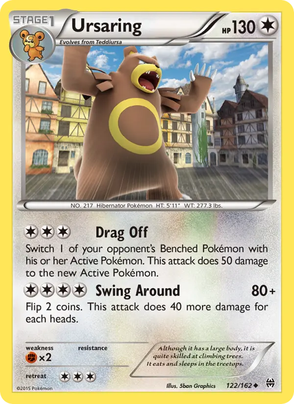 Ursaring Uncommon Pokemon card #122 from BREAKthrough