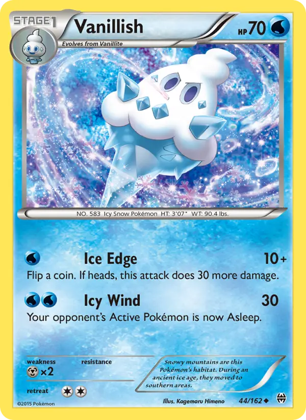 Vanillish Uncommon Pokemon card #44 from BREAKthrough