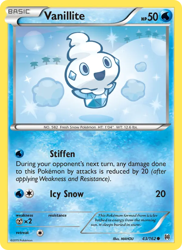 Vanillite Common Pokemon card #43 from BREAKthrough