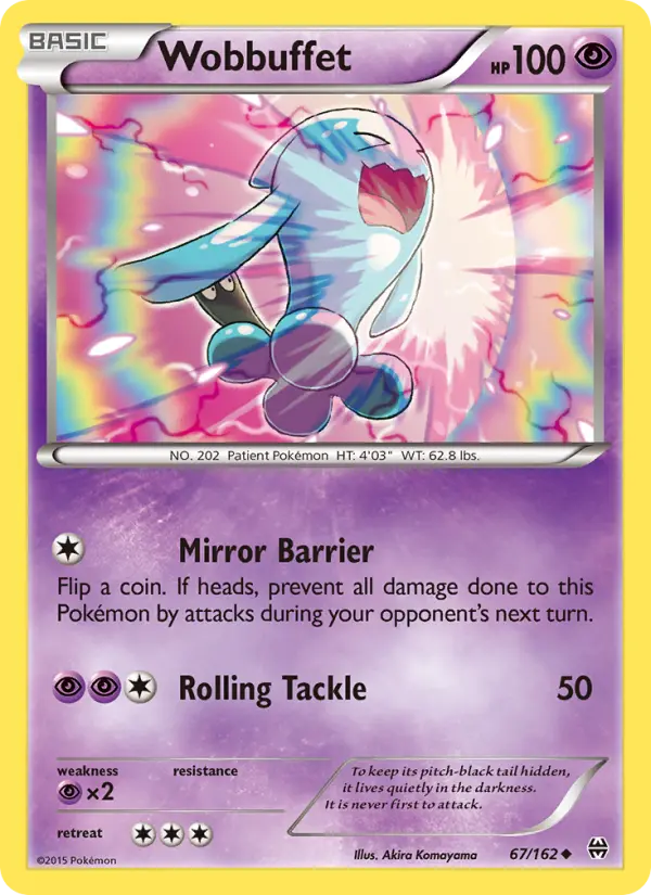 Wobbuffet Uncommon Pokemon card #67 from BREAKthrough