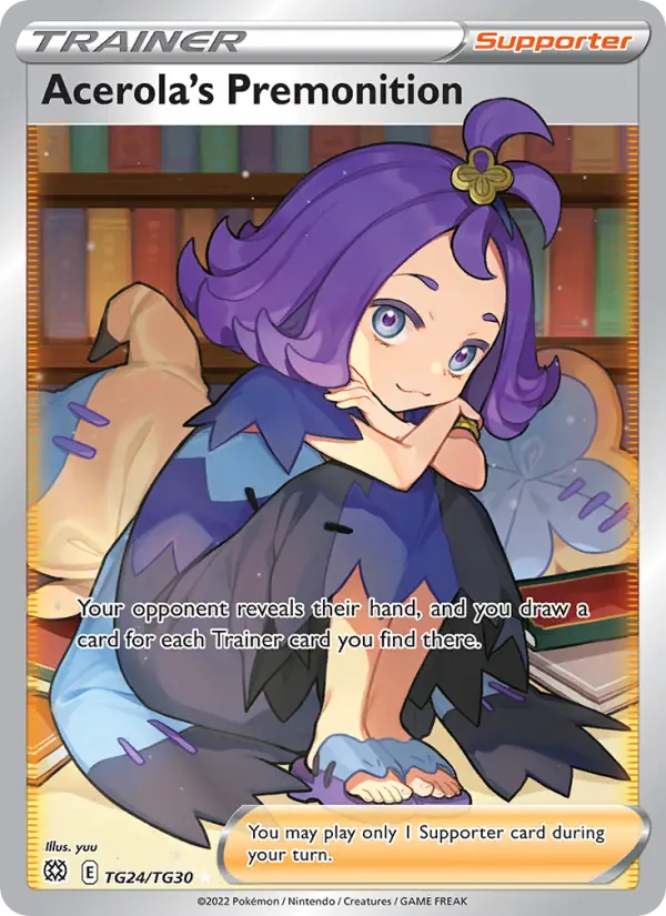 Acerola's Premonition Ultra Rare Pokemon card #TG24 from Brilliant Stars