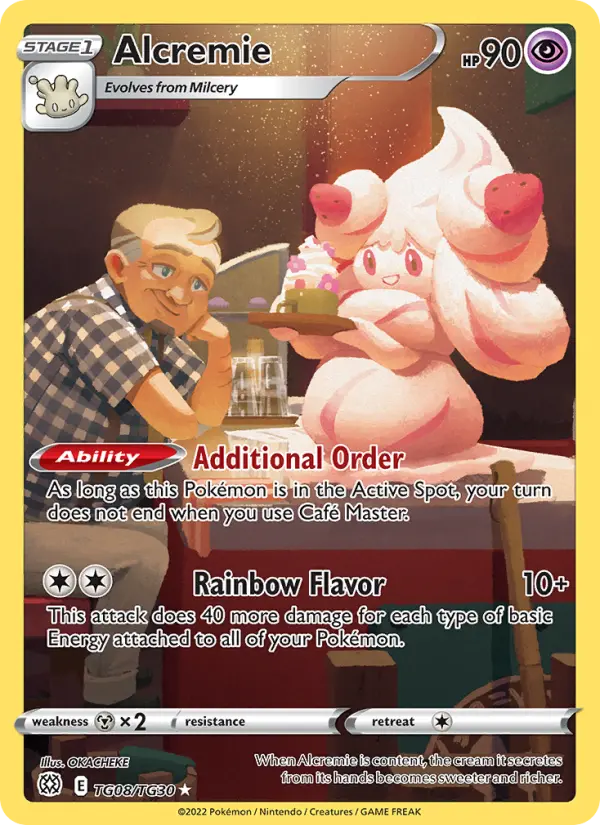 Alcremie Rare Pokemon card #TG08 from Brilliant Stars