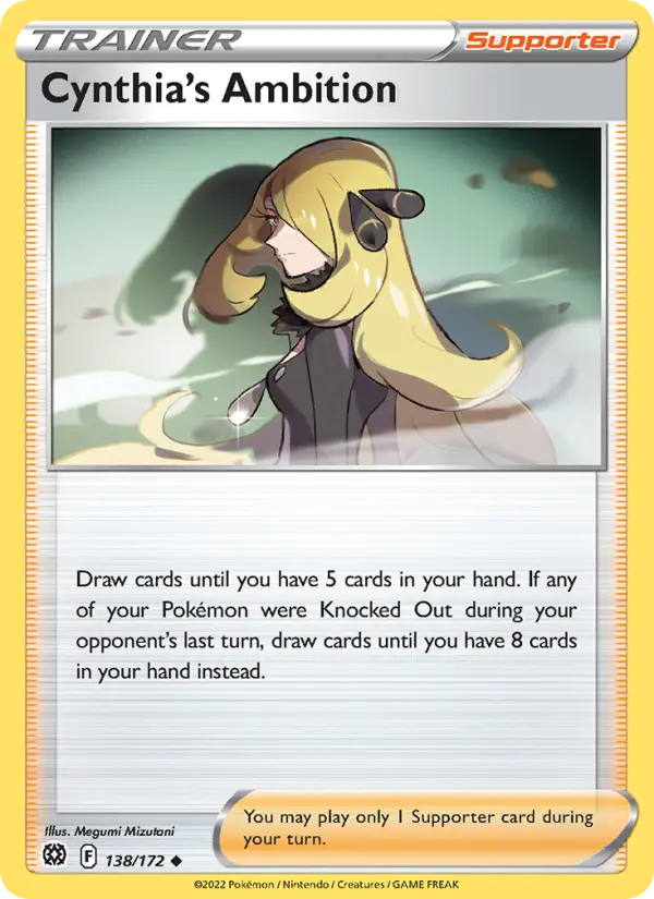 Cynthia's Ambition Uncommon Pokemon card #138 from Brilliant Stars