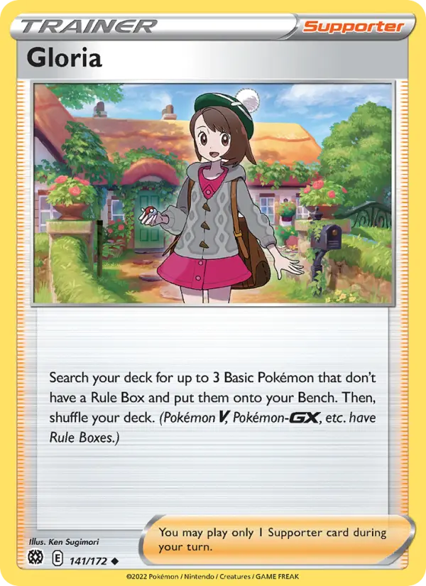 Gloria Uncommon Pokemon card #141 from Brilliant Stars