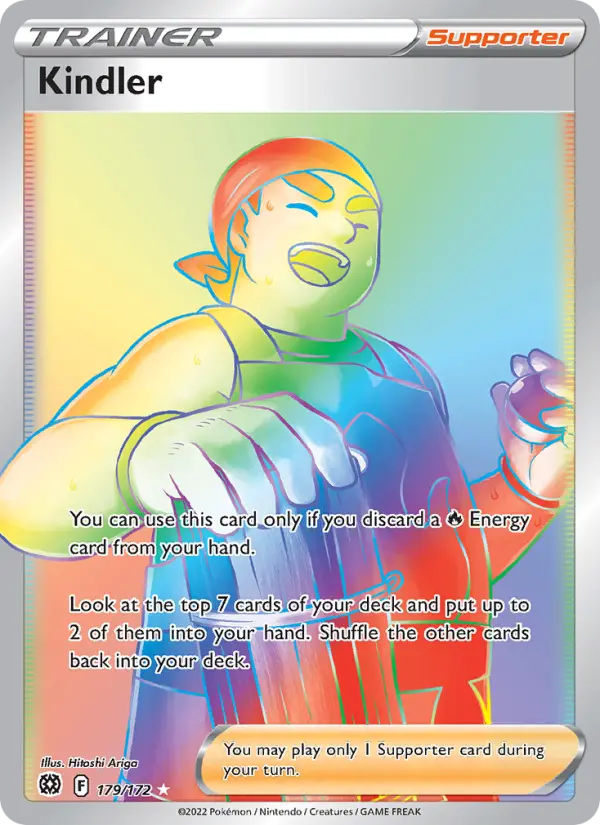 Kindler Secret Rare Pokemon card #179 from Brilliant Stars