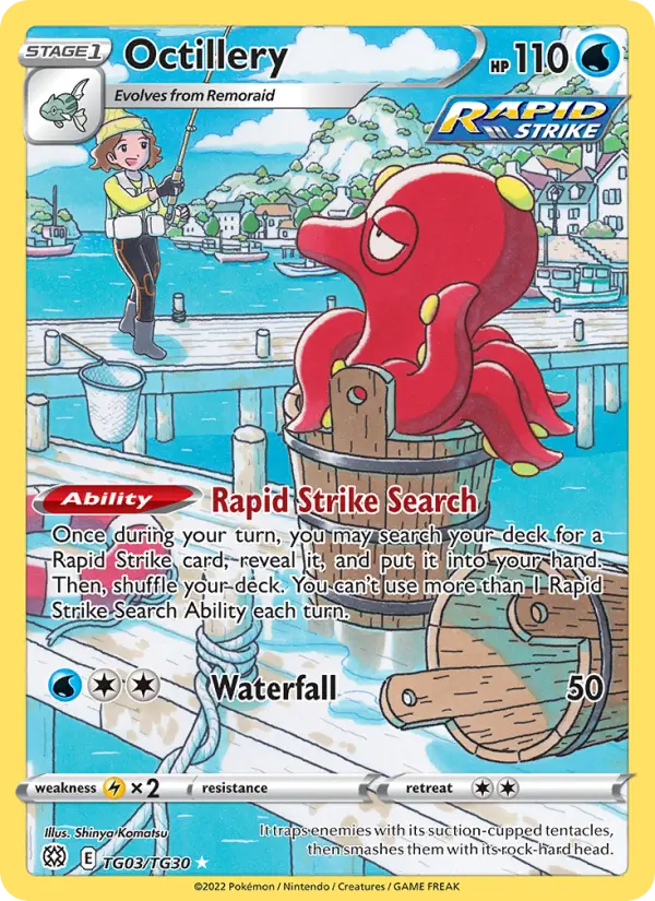 Octillery Rare Pokemon card #TG03 from Brilliant Stars
