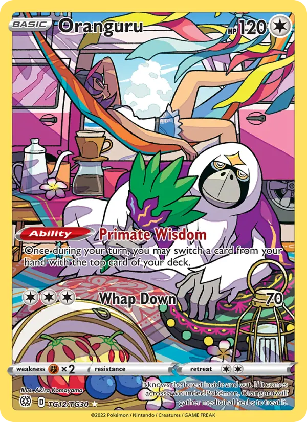 Oranguru Rare Pokemon card #TG12 from Brilliant Stars