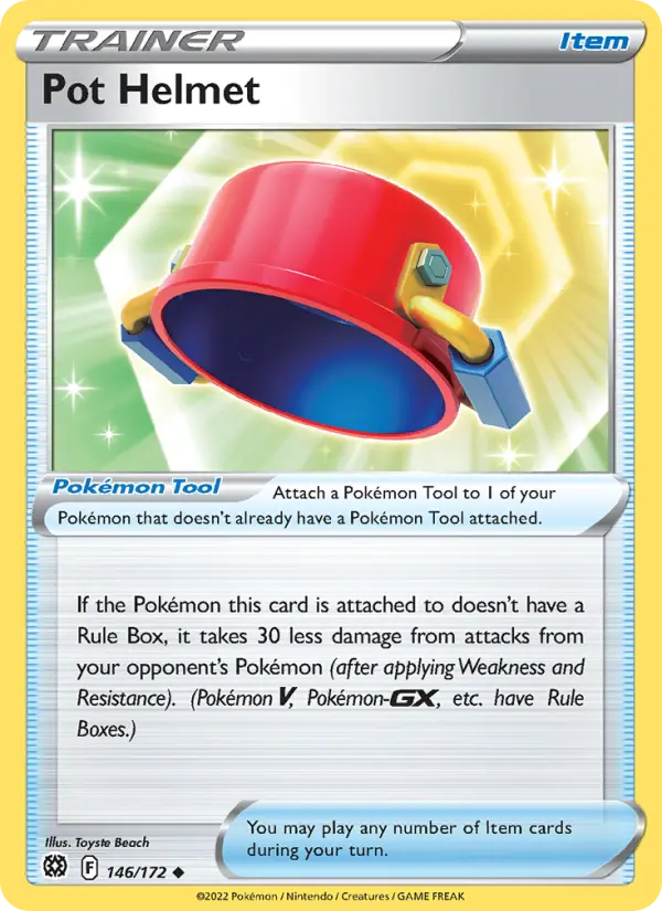 Pot Helmet Uncommon Pokemon card #146 from Brilliant Stars