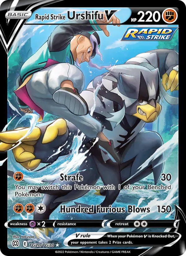 Rapid Strike Urshifu V Ultra Rare Pokemon card #TG20 from Brilliant Stars