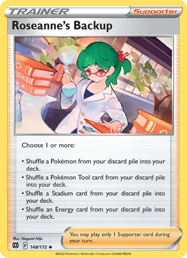 Roseanne's Backup Uncommon Pokemon card #148 from Brilliant Stars