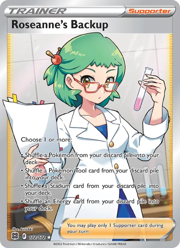 Roseanne's Backup Ultra Rare Pokemon card #172 from Brilliant Stars