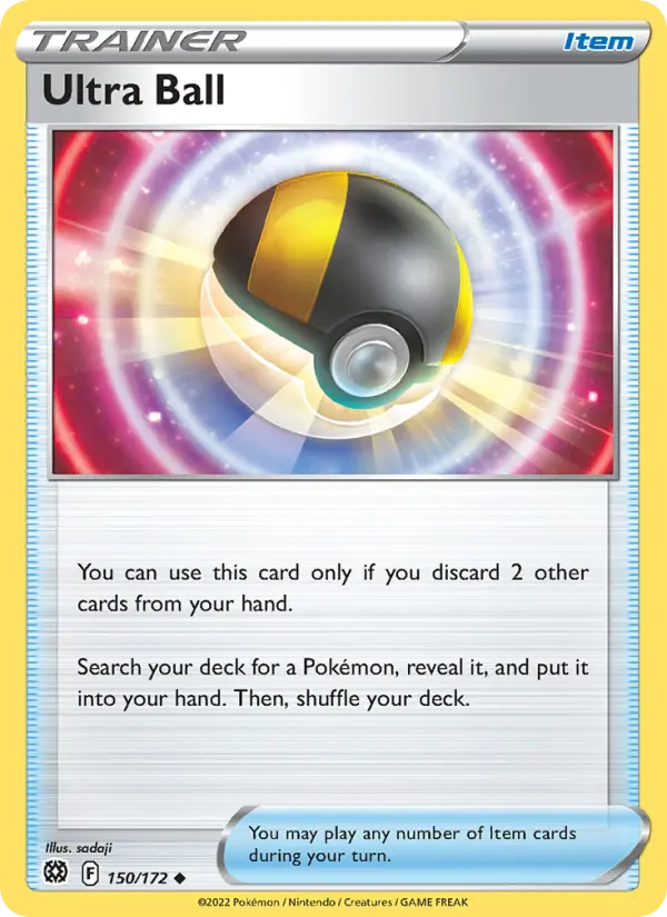 Ultra Ball Uncommon Pokemon card #150 from Brilliant Stars