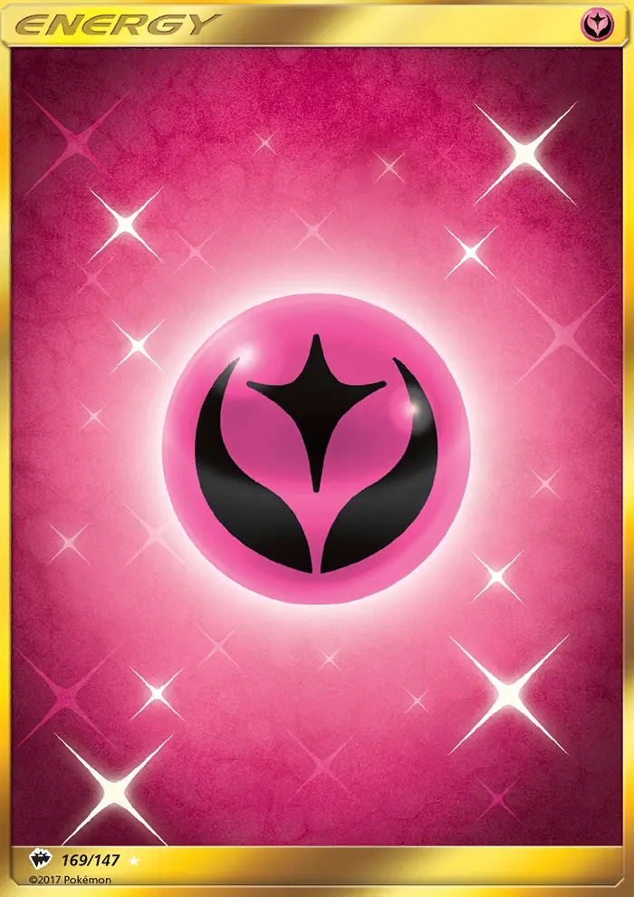Fairy Energy Secret Rare Pokemon card #169 from Burning Shadows