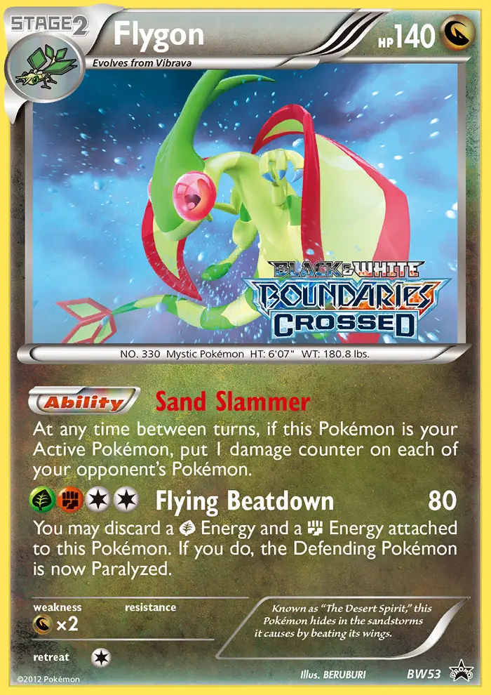 Flygon Rare Pokemon card #BW53 from BW Black Star Promos