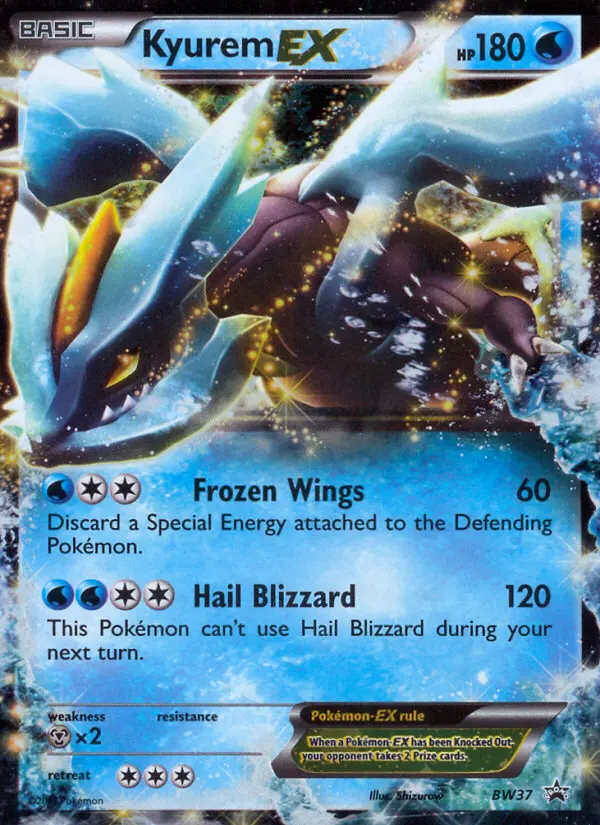 Kyurem-EX Rare Pokemon card #BW37 from BW Black Star Promos