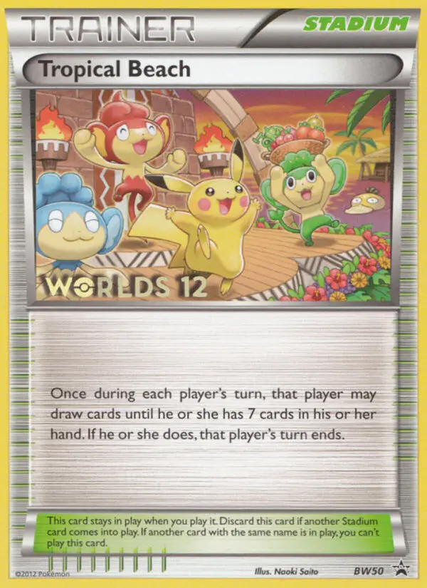 Tropical Beach Common Pokemon card #BW50 from BW Black Star Promos