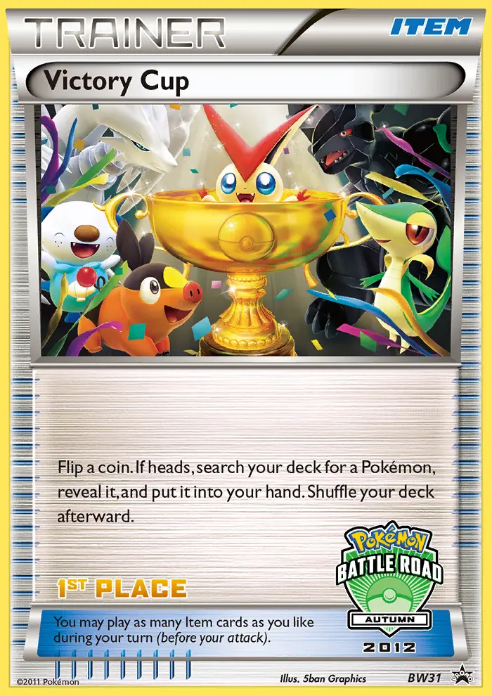 Victory Cup Common Pokemon card #BW31 from BW Black Star Promos