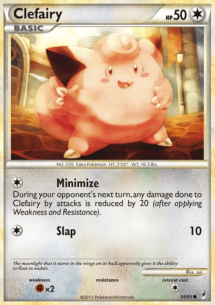 Clefairy Common Pokemon card #54 from Call of Legends