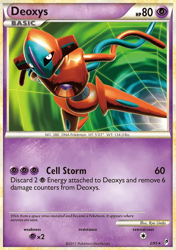 Deoxys Rare Holo Pokemon card #2 from Call of Legends