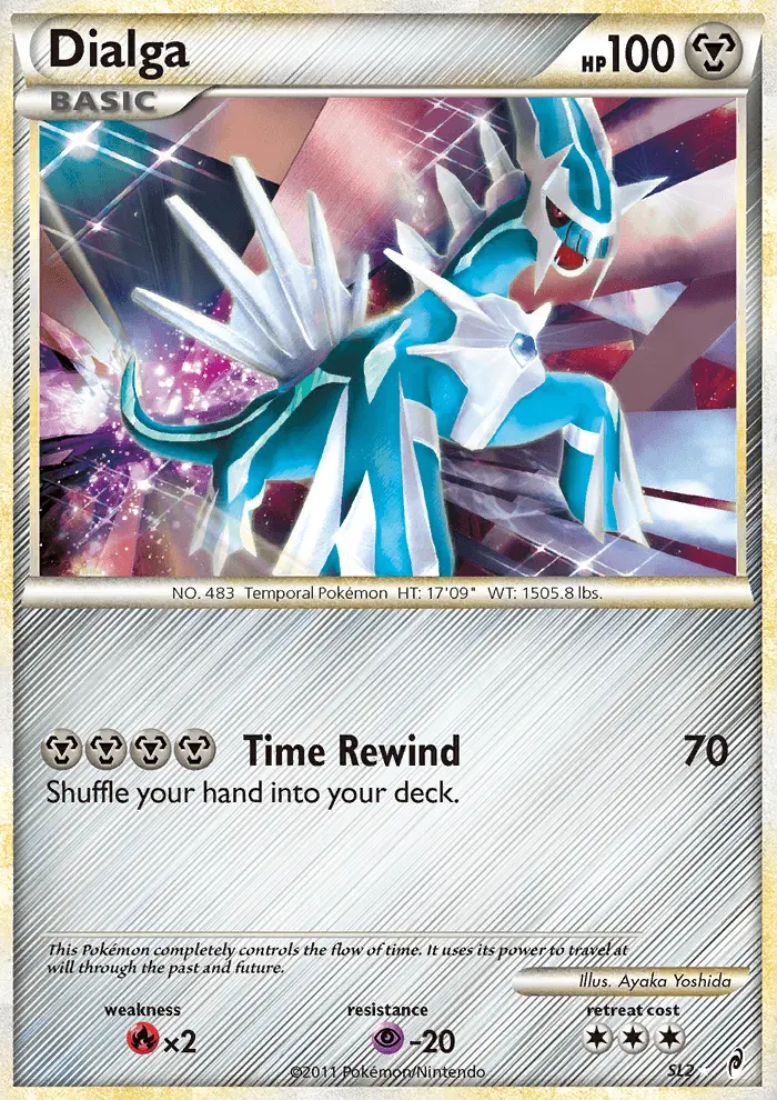Dialga Rare Holo Pokemon card #SL2 from Call of Legends