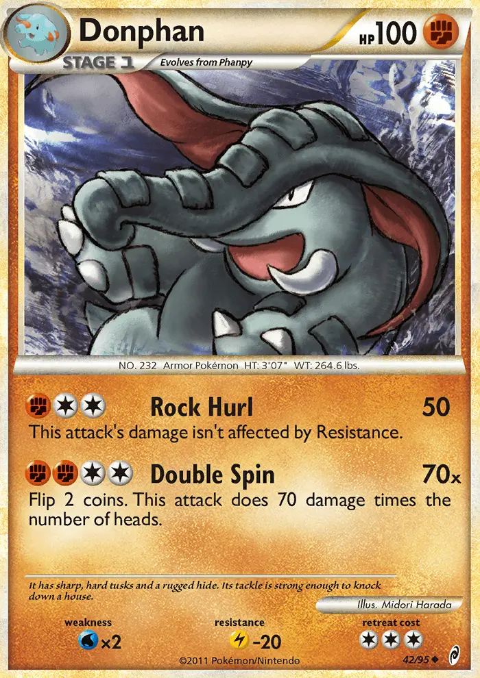 Donphan Uncommon Pokemon card #42 from Call of Legends
