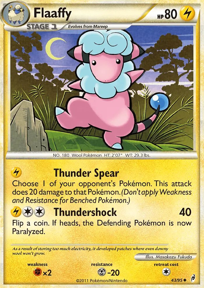 Flaaffy Uncommon Pokemon card #43 from Call of Legends