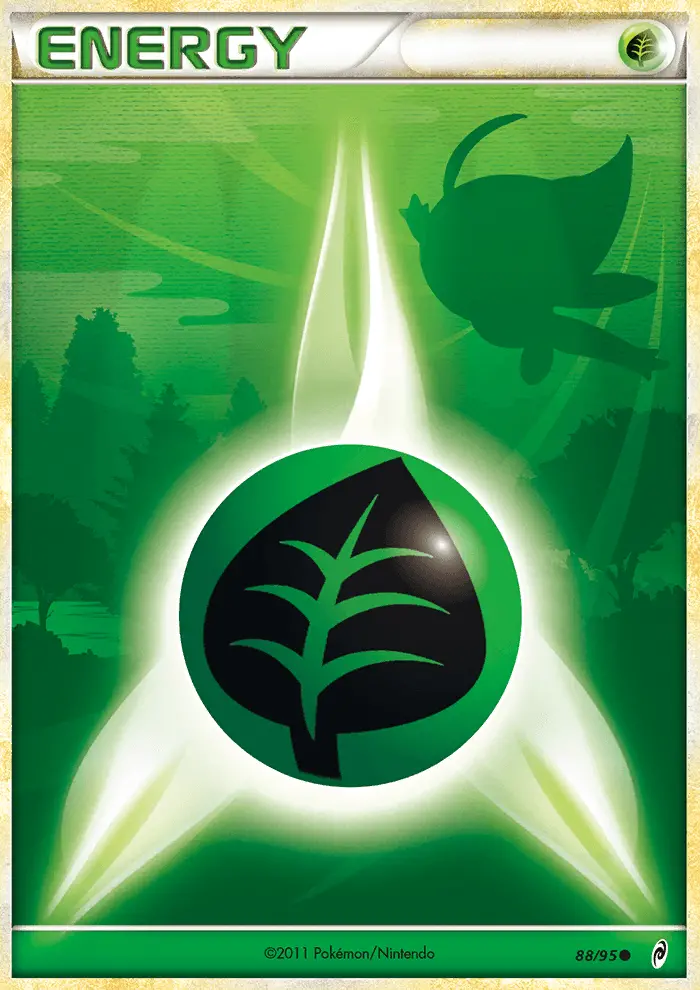 Grass Energy Common Pokemon card #88 from Call of Legends