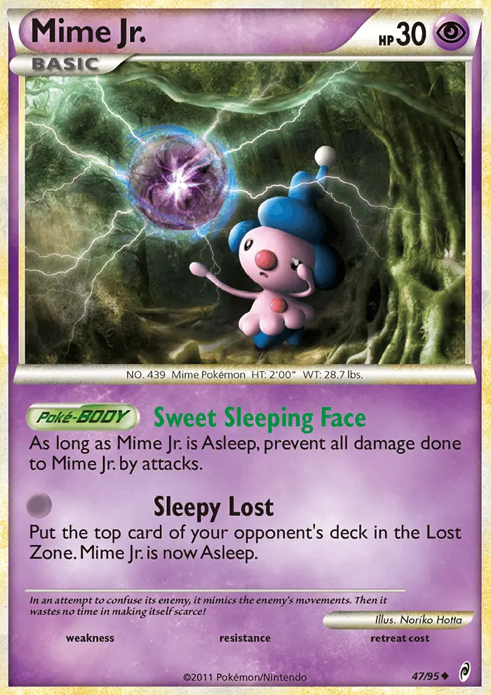 Mime Jr. Uncommon Pokemon card #47 from Call of Legends