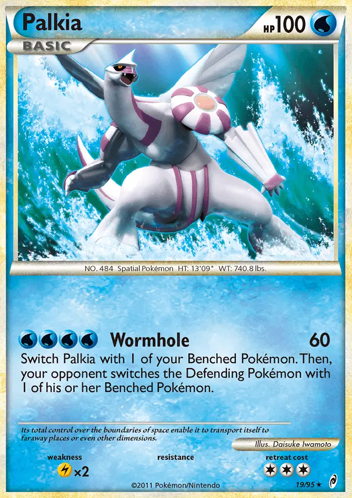 Palkia Rare Holo Pokemon card #19 from Call of Legends