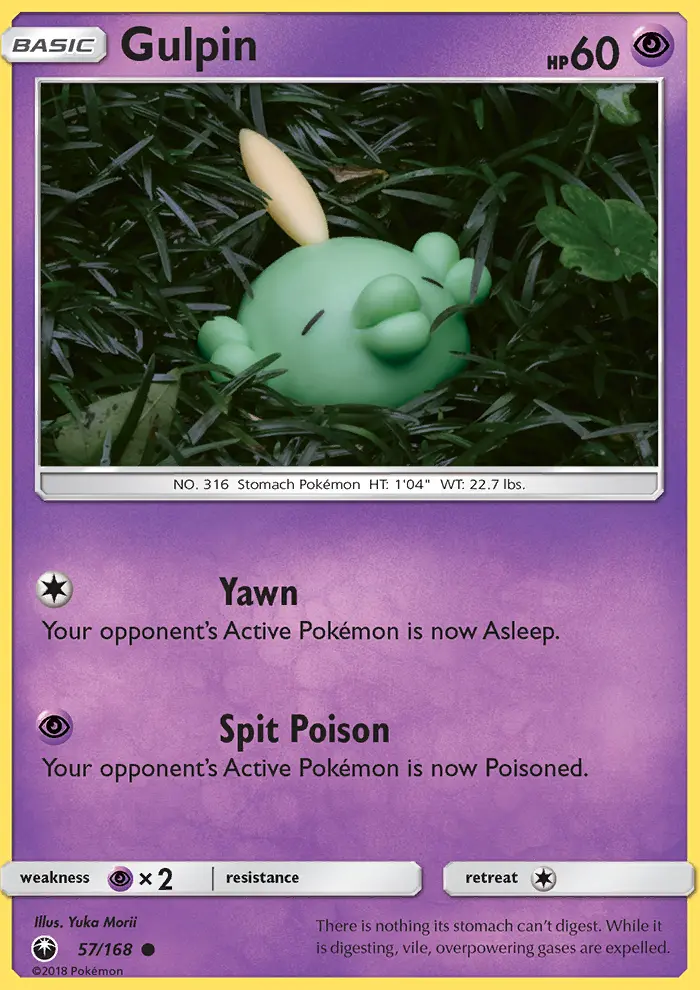 Gulpin Common Pokemon card #57 from Celestial Storm