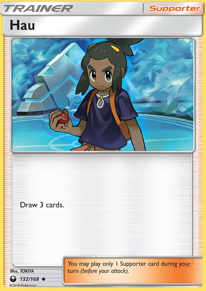 Hau Uncommon Pokemon card #132 from Celestial Storm